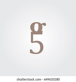 Creative logo design and Unique symbol with g and 5.