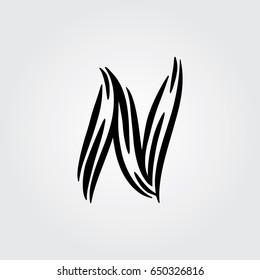 Creative logo design and Unique symbol with n.