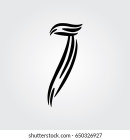 Creative logo design and Unique symbol with j.