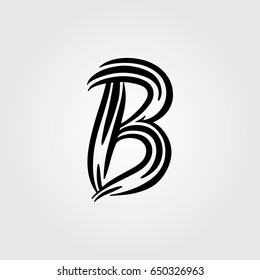 Creative logo design and Unique symbol with b.