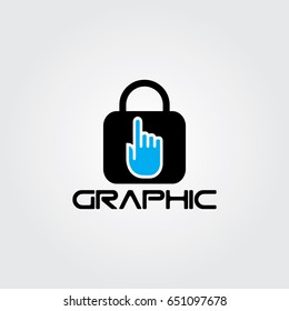 Creative logo design and Unique symbol with hand ang bag.