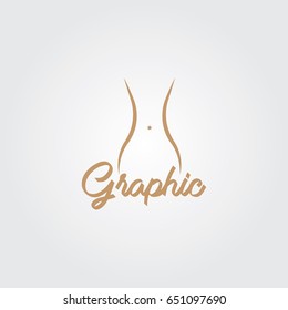 Creative logo design and Unique symbol with girl.