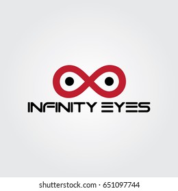 Creative logo design and Unique symbol with infinity eyes.