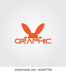 Creative logo design and Unique symbol with rabbit.