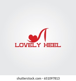 Creative logo design and Unique symbol with heel and heart.