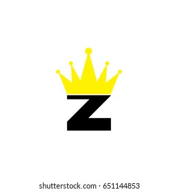 Creative logo design and Unique symbol with crown and z.