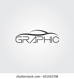 Creative logo design and Unique symbol with car.