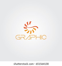 Creative logo design and Unique symbol with sun.