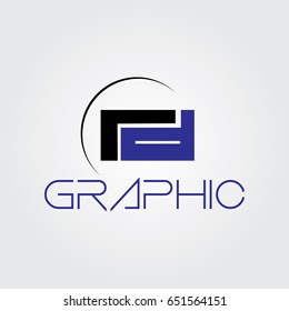 Creative logo design and Unique symbol with r and d.