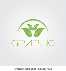 Creative logo design and Unique symbol with leafs.