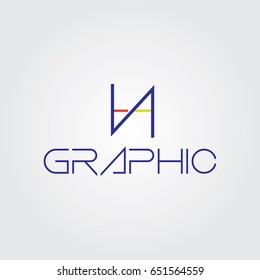 Creative logo design and Unique symbol with n and a.