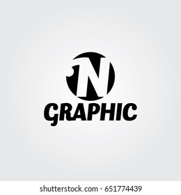 Creative logo design and Unique symbol with n.