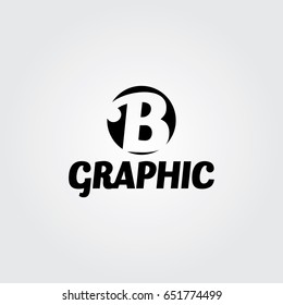 Creative logo design and Unique symbol with b.