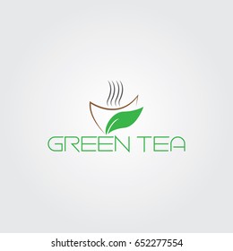 Creative logo design and Unique symbol with leaf and cup.