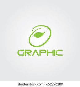 Creative logo design and Unique symbol with o and leaf.
