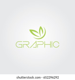 Creative logo design and Unique symbol with leafs.