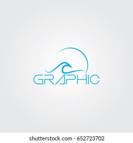 Creative logo design and Unique symbol with wave.