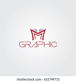 Creative logo design and Unique symbol with book.