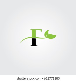 Creative logo design and Unique symbol with leafs and f.