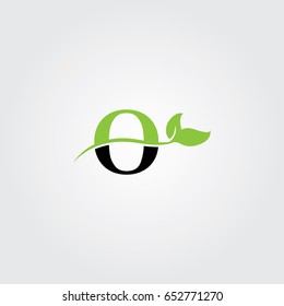 Creative logo design and Unique symbol with leafs and o.