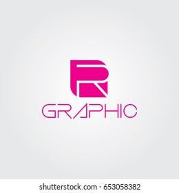 Creative logo design and Unique symbol with letter R.