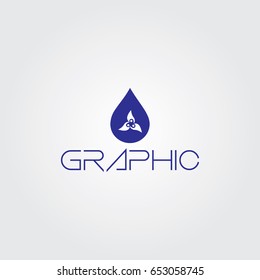 Creative logo design and Unique symbol with drop.