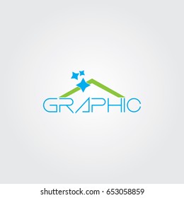 Creative logo design and Unique symbol with home.