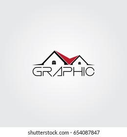 Creative logo design and Unique symbol with real estate.