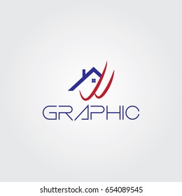 Creative logo design and Unique symbol with real estate.