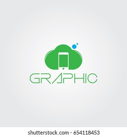 Creative logo design and Unique symbol with cloud and phone.