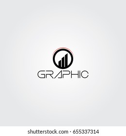 Creative logo design and Unique symbol with finance chart.