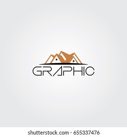 Creative logo design and Unique symbol with real estate.