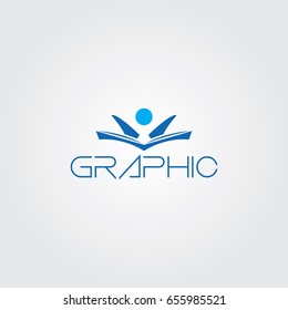 Creative logo design and Unique symbol with book.