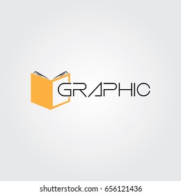 Creative logo design and Unique symbol with book.