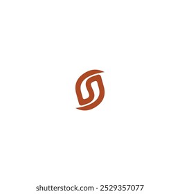 Creative logo design vector. A combination of coffee beans and the letter S, suitable for a cafe logo. logo template