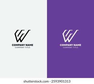 Creative logo design W letter concept