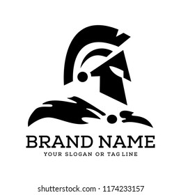 creative logo design warrior vector template