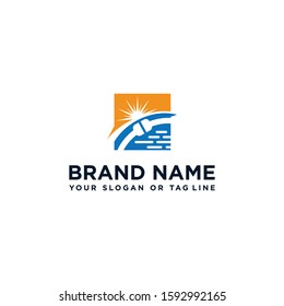 Creative logo design water pipe vector template