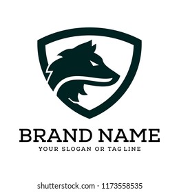 creative logo design wolf vector template