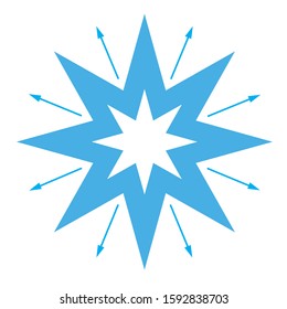 Creative logo designs with beautiful star shapes