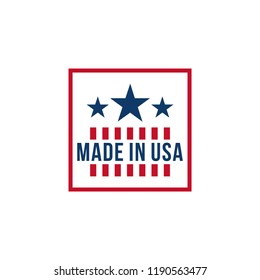 creative logo designs Made In USA, Labels and badges with a nice white background