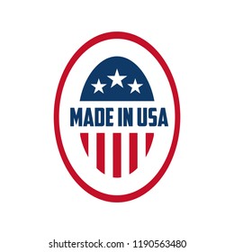 creative logo designs Made In USA, Labels and badges with a nice white background