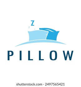 Creative logo designs for pillows, blankets, bed sheets and beds, sleep, zzz, clock, moon and stars.