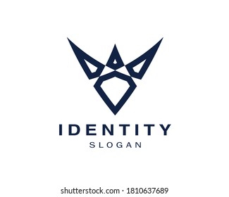 Creative logo of diamond with crown convey the luxury . This logo works perfectly with almost any luxurious field of activity, from watches to jewelry and maybe even more.