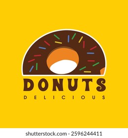 creative logo for donuts shop and bakery.