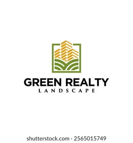 creative logo eco green leaf city building logo icon symbol design template illustration inspiration

