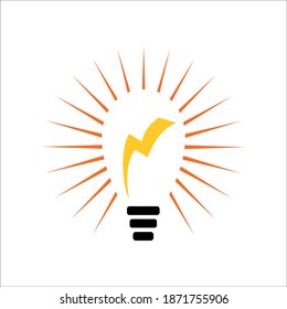 ilustración vectorial de diseño de energía con logotipo creativo