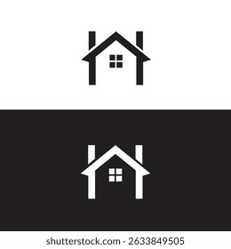 A creative logo featuring the letter "H" shaped like a house, symbolizing home, comfort, and stability. It visually conveys warmth, shelter, and a strong connection to residential living.
