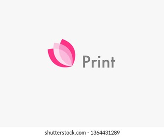 Creative logo flower tulip for business company