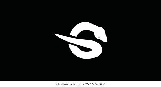 creative logo G snake with simple concept
